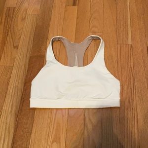 White sports bra